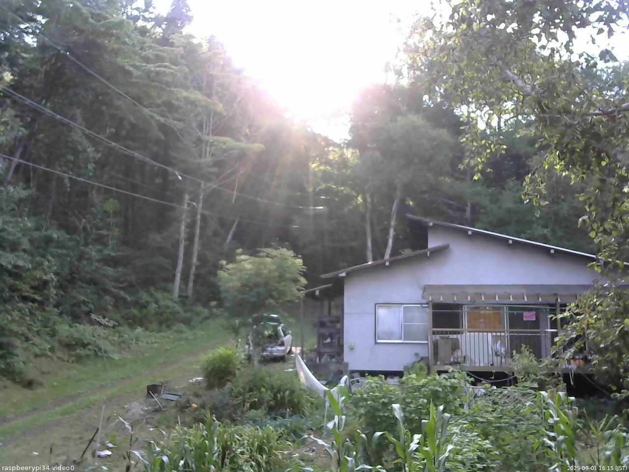 長野県菅平高原 ゆたか山荘 西側(坂上) 2025/09/01 16:15