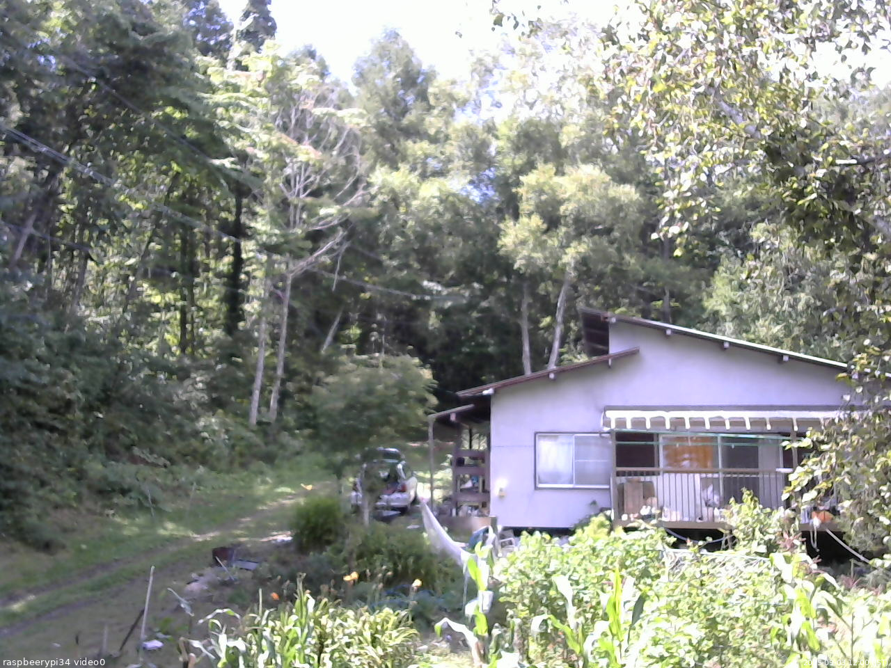 長野県菅平高原 ゆたか山荘 西側(坂上) 2025/09/03 12:00