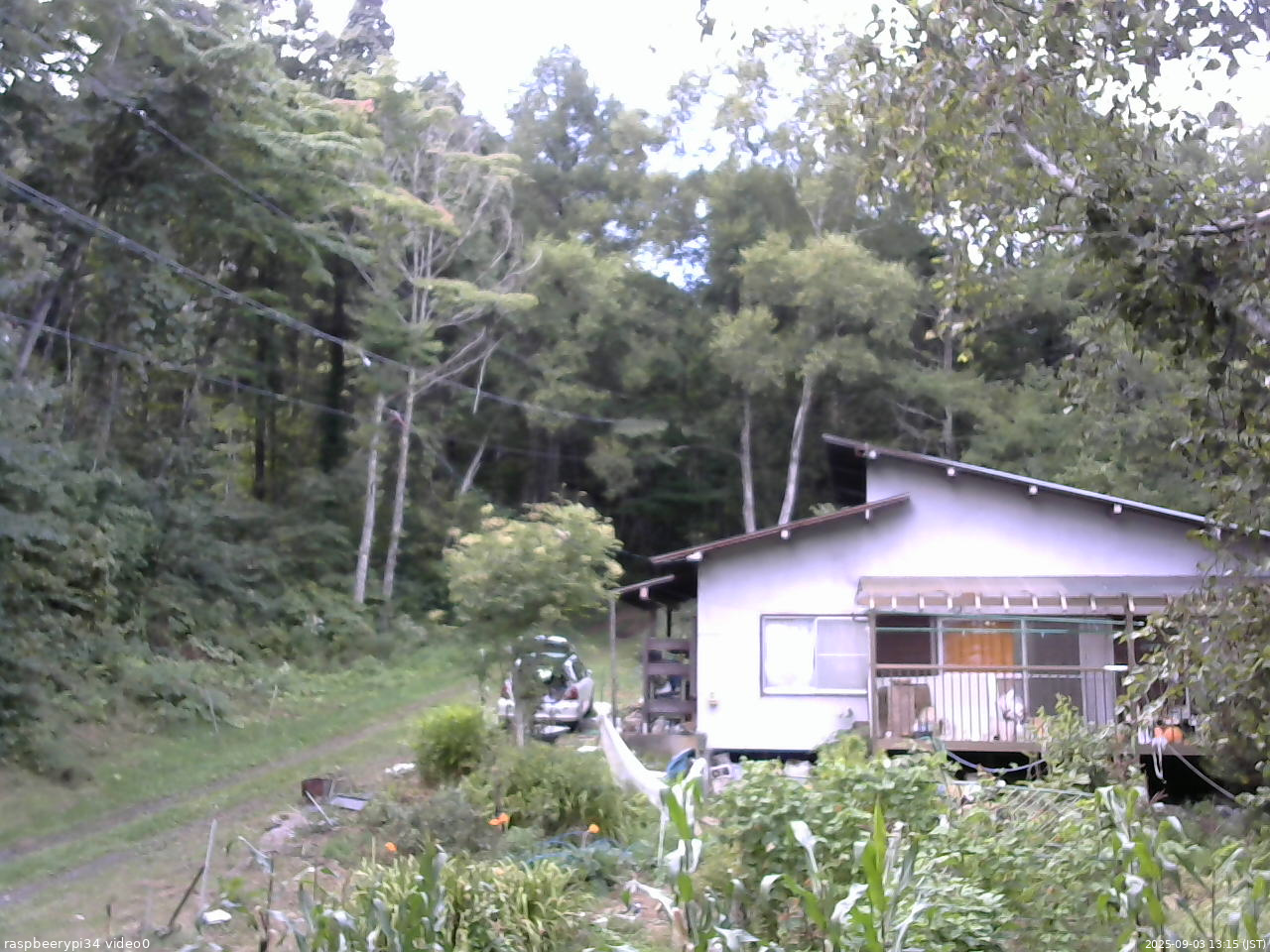 長野県菅平高原 ゆたか山荘 西側(坂上) 2025/09/03 13:15
