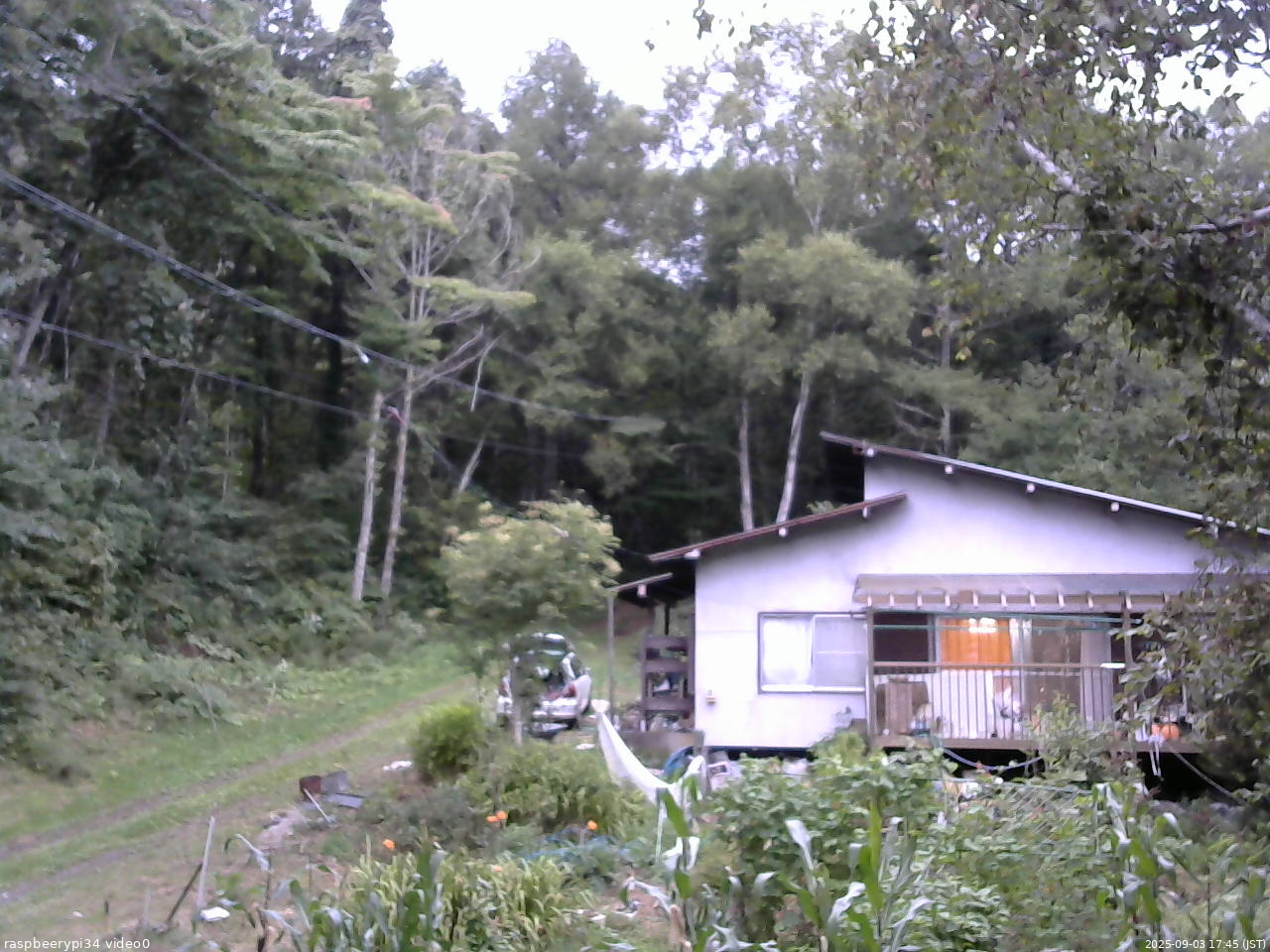 長野県菅平高原 ゆたか山荘 西側(坂上) 2025/09/03 17:45