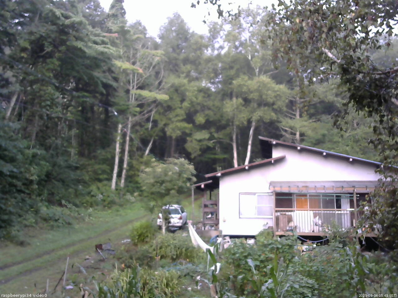 長野県菅平高原 ゆたか山荘 西側(坂上) 2025/09/04 05:45