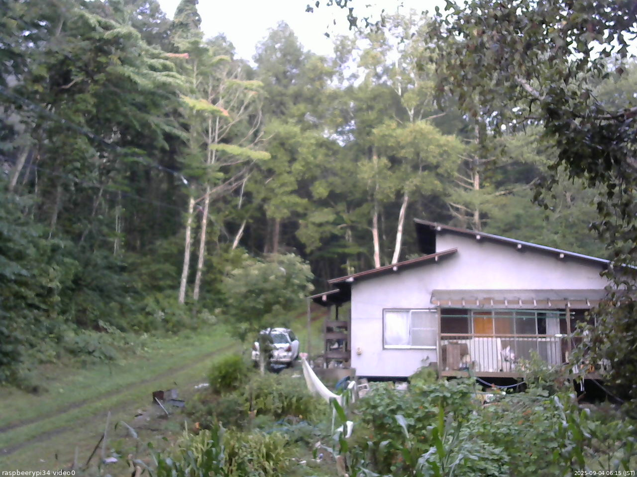 長野県菅平高原 ゆたか山荘 西側(坂上) 2025/09/04 06:15