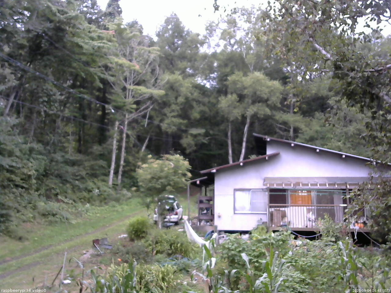 長野県菅平高原 ゆたか山荘 西側(坂上) 2025/09/04 16:45