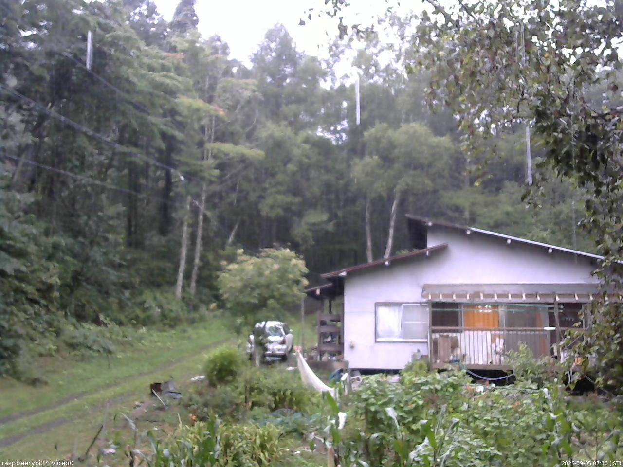 長野県菅平高原 ゆたか山荘 西側(坂上) 2025/09/05 07:30