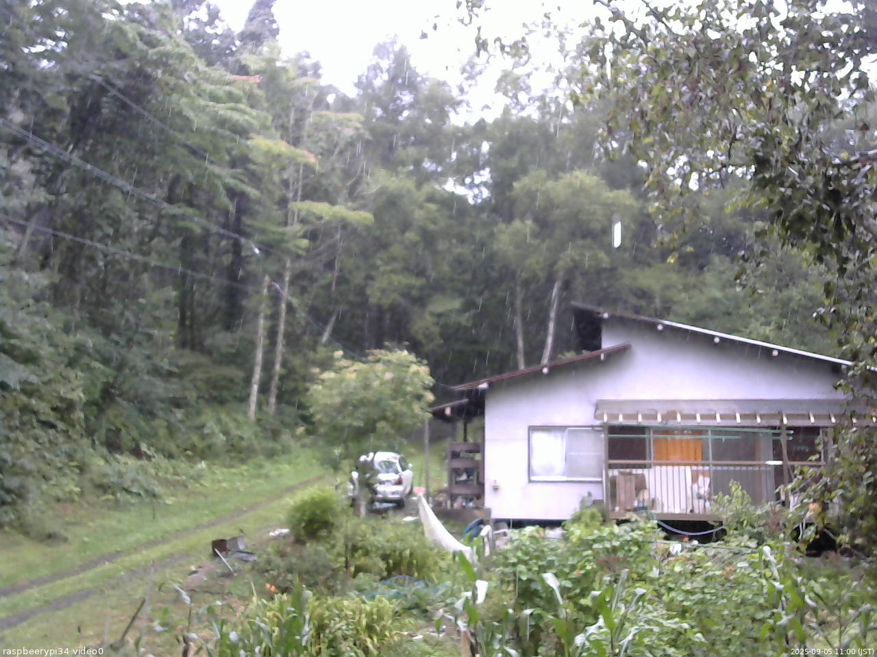 長野県菅平高原 ゆたか山荘 西側(坂上) 2025/09/05 11:00