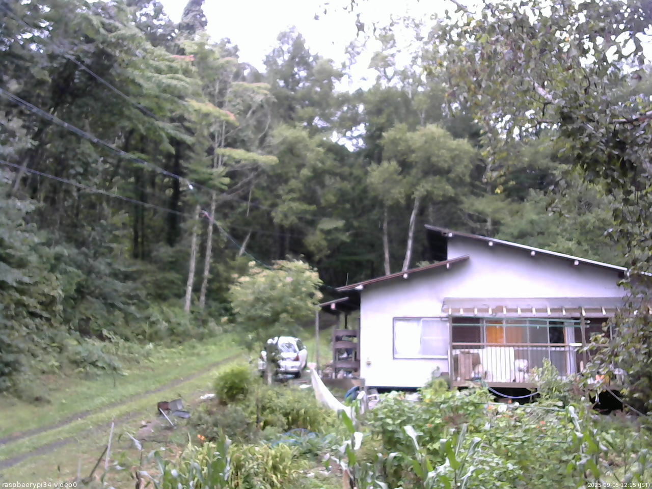 長野県菅平高原 ゆたか山荘 西側(坂上) 2025/09/05 12:15