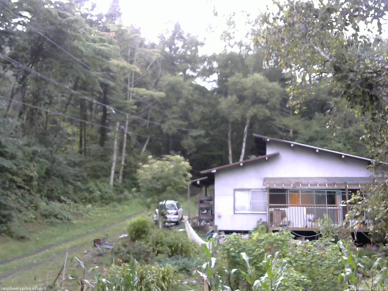 長野県菅平高原 ゆたか山荘 西側(坂上) 2025/09/05 14:15