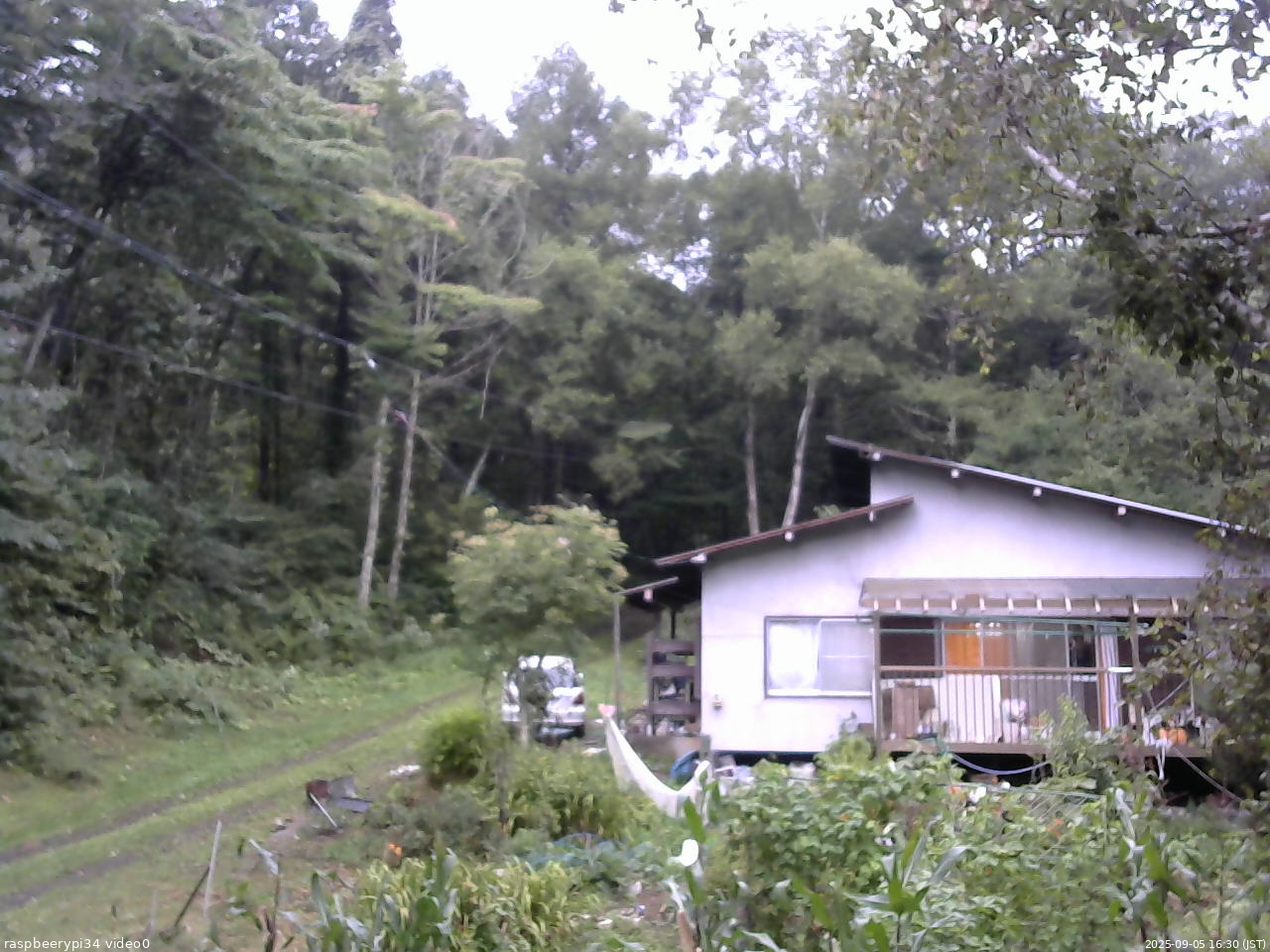 長野県菅平高原 ゆたか山荘 西側(坂上) 2025/09/05 16:30