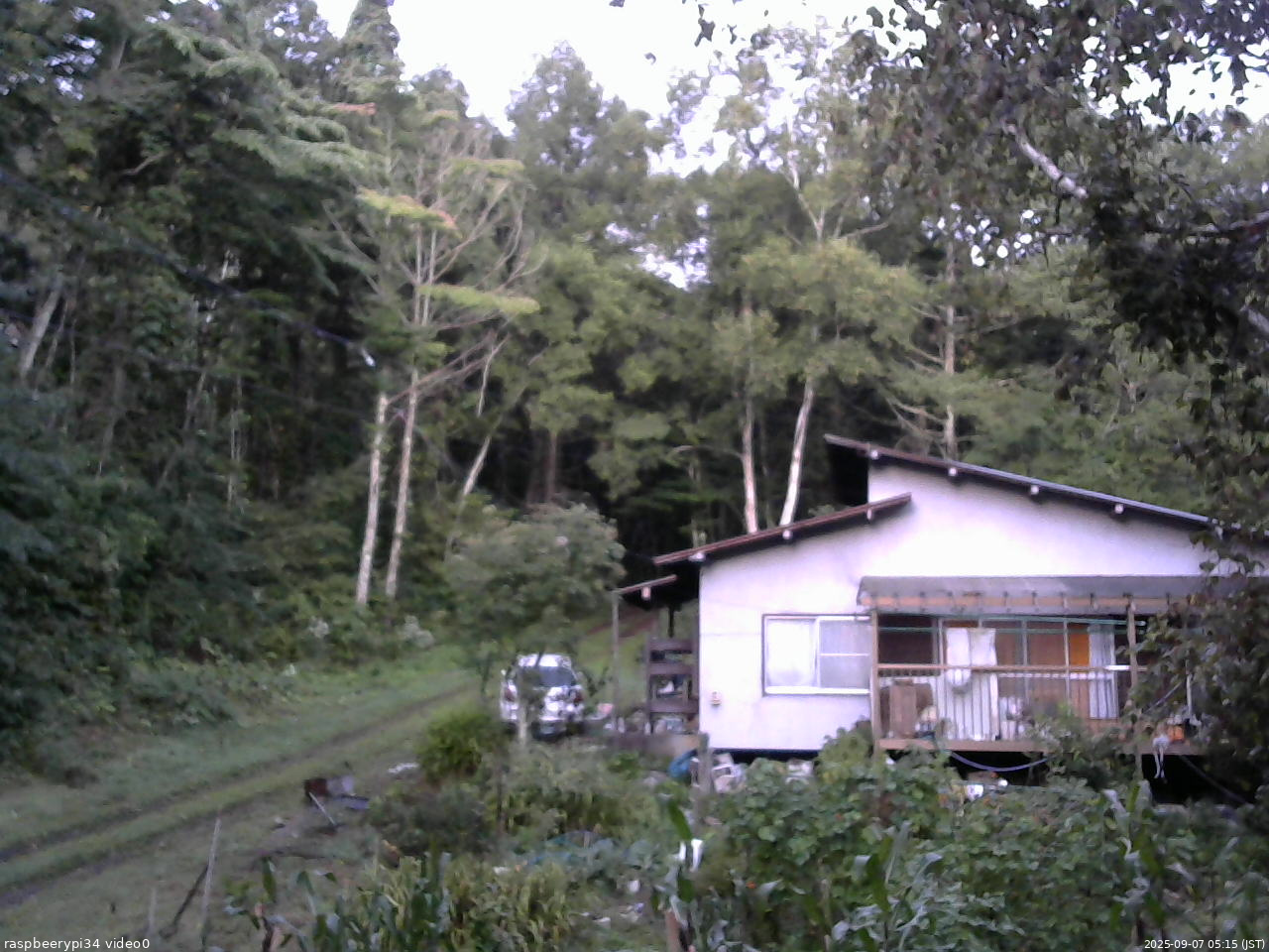 長野県菅平高原 ゆたか山荘 西側(坂上) 2025/09/07 05:15