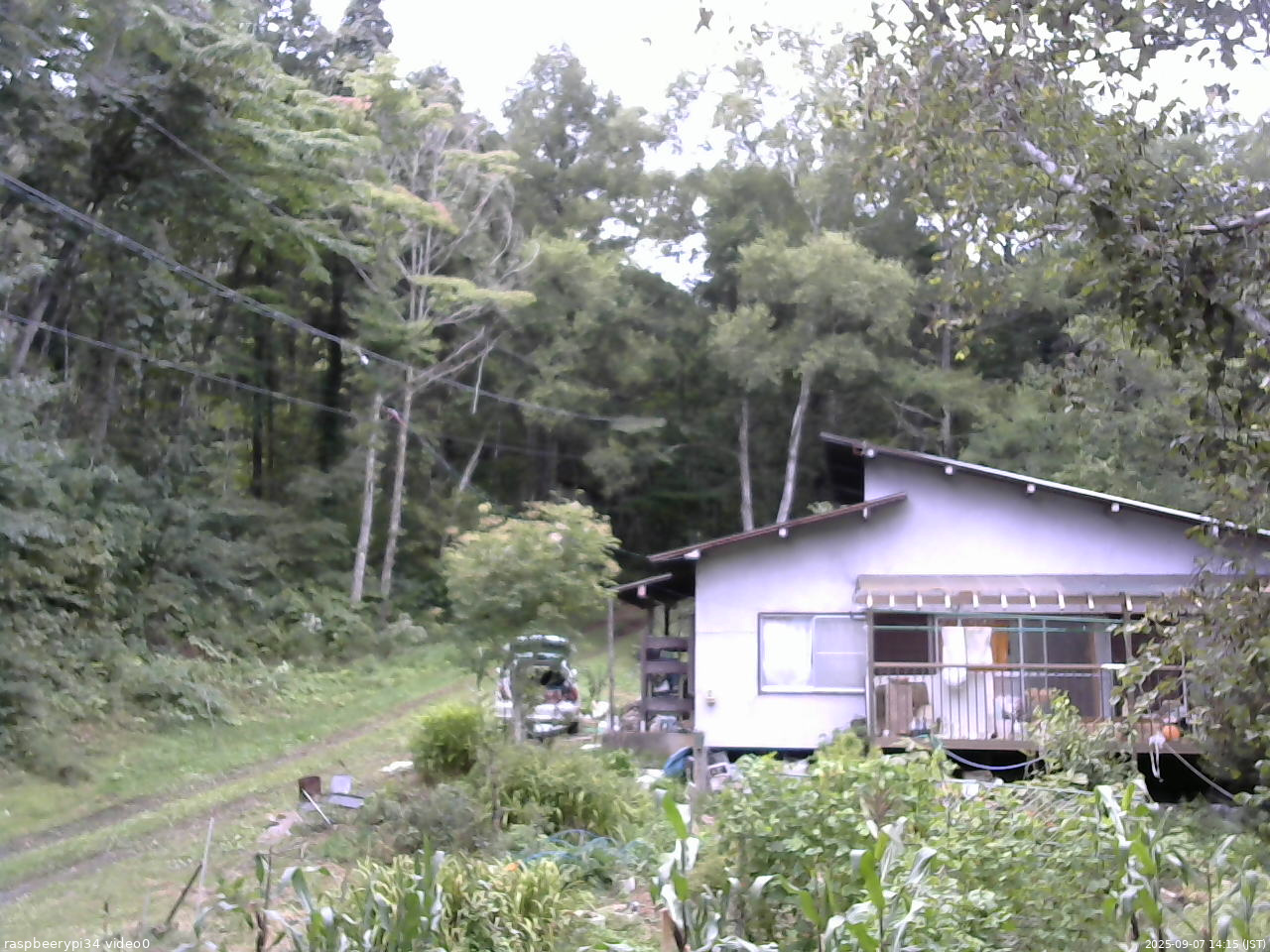 長野県菅平高原 ゆたか山荘 西側(坂上) 2025/09/07 14:15