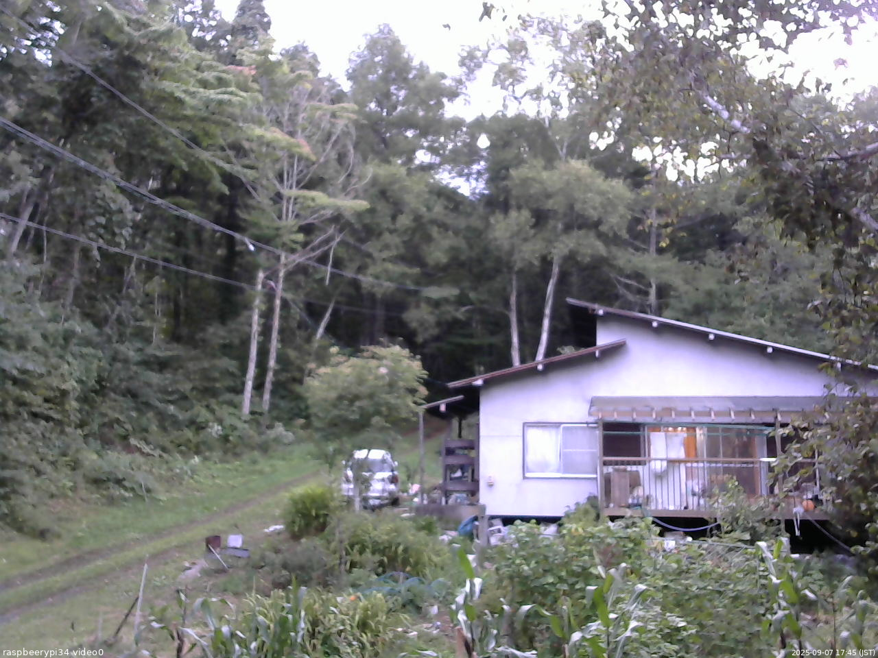 長野県菅平高原 ゆたか山荘 西側(坂上) 2025/09/07 17:45