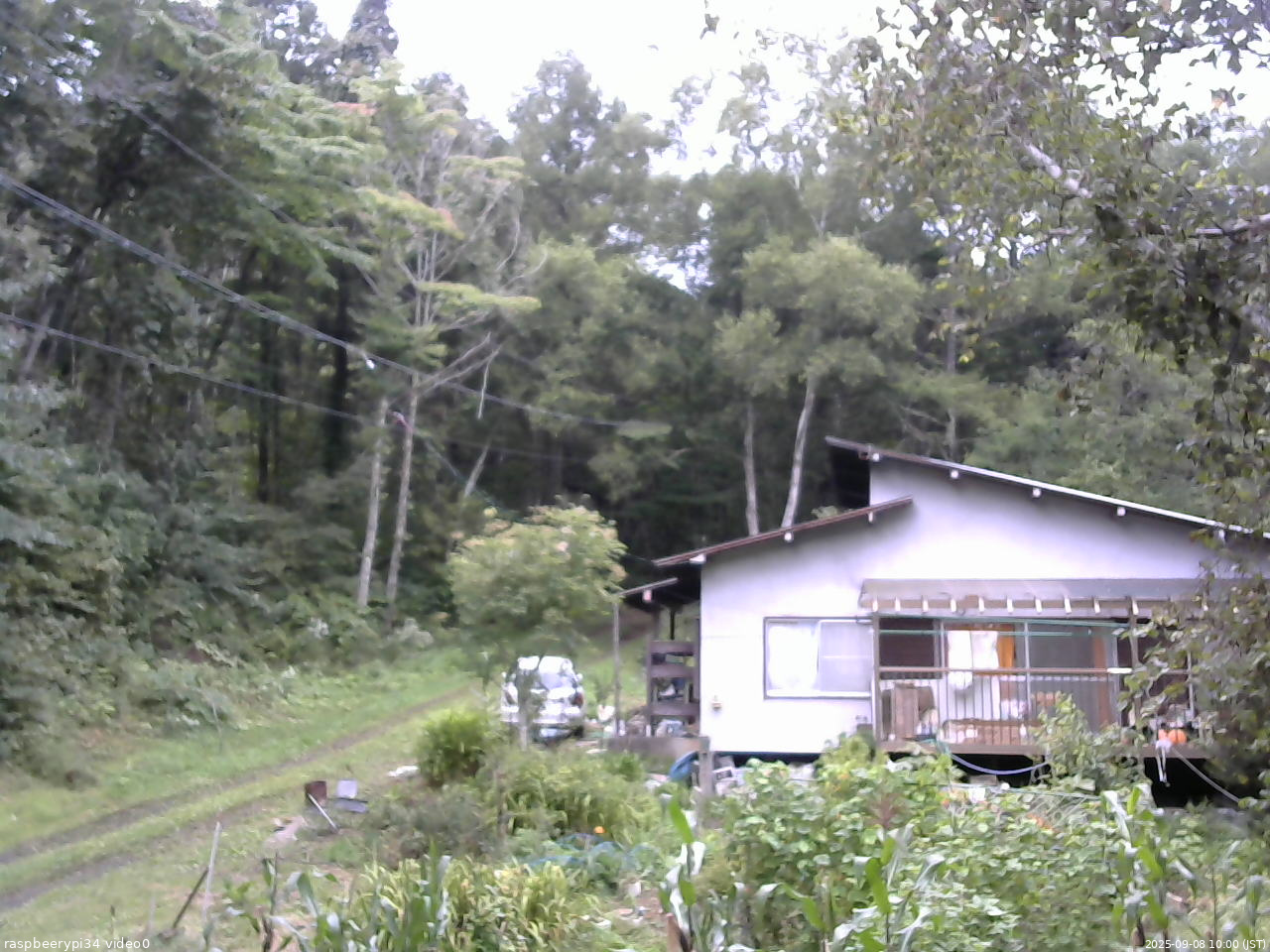 長野県菅平高原 ゆたか山荘 西側(坂上) 2025/09/08 10:00