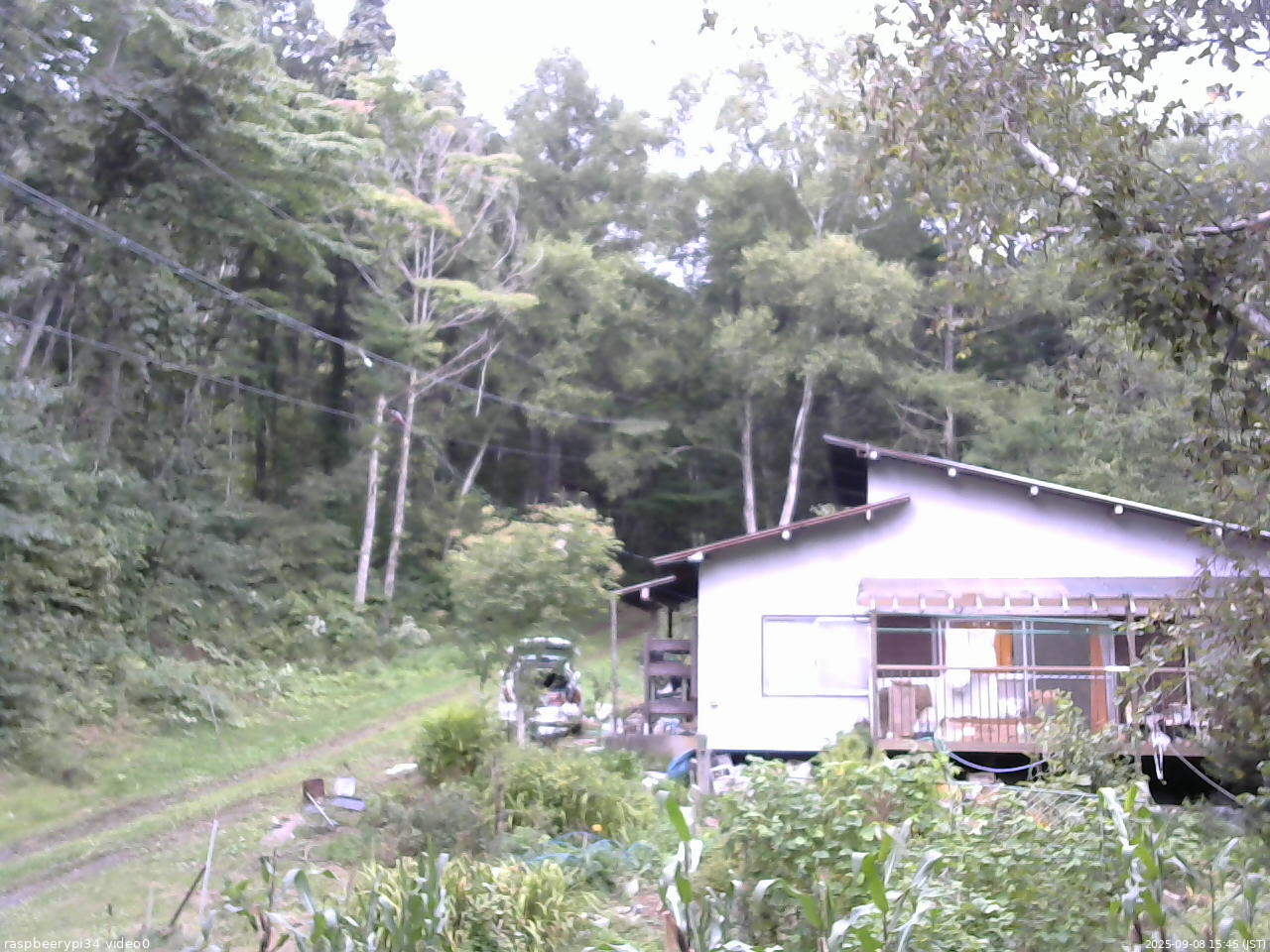 長野県菅平高原 ゆたか山荘 西側(坂上) 2025/09/08 15:45