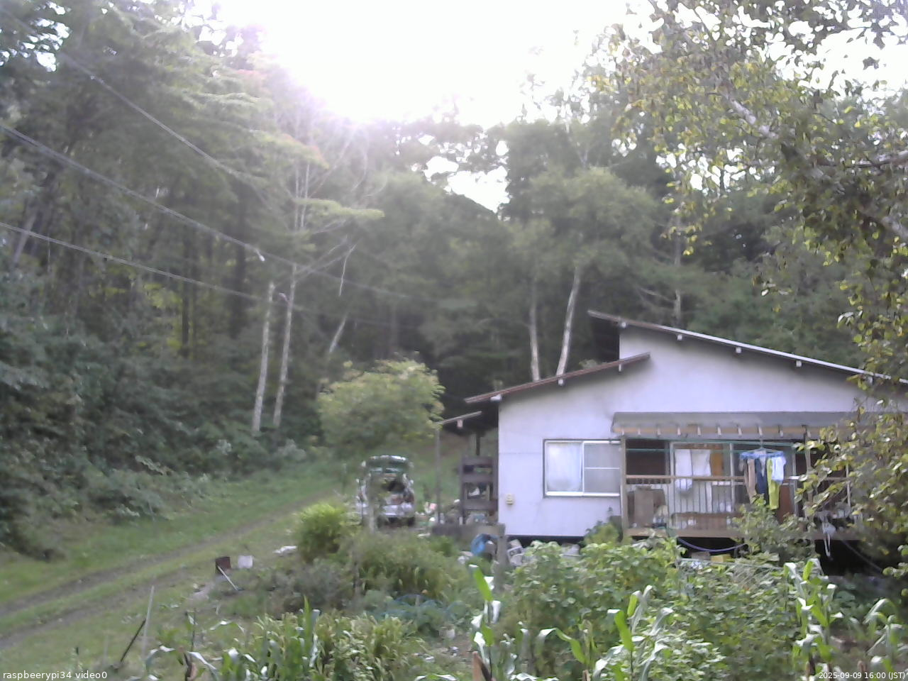 長野県菅平高原 ゆたか山荘 西側(坂上) 2025/09/09 16:00