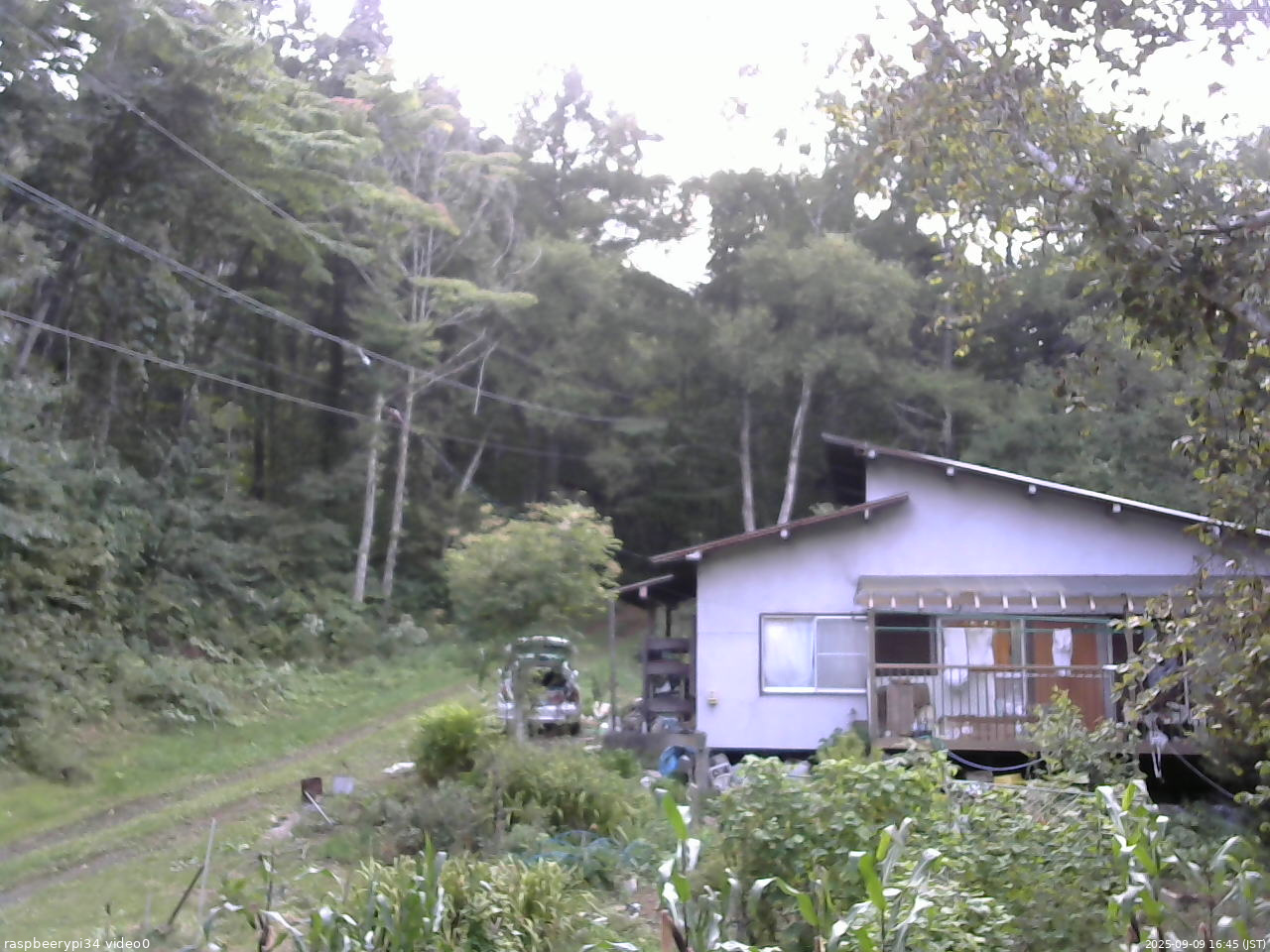 長野県菅平高原 ゆたか山荘 西側(坂上) 2025/09/09 16:45