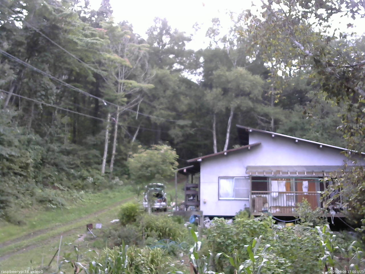 長野県菅平高原 ゆたか山荘 西側(坂上) 2025/09/09 17:00