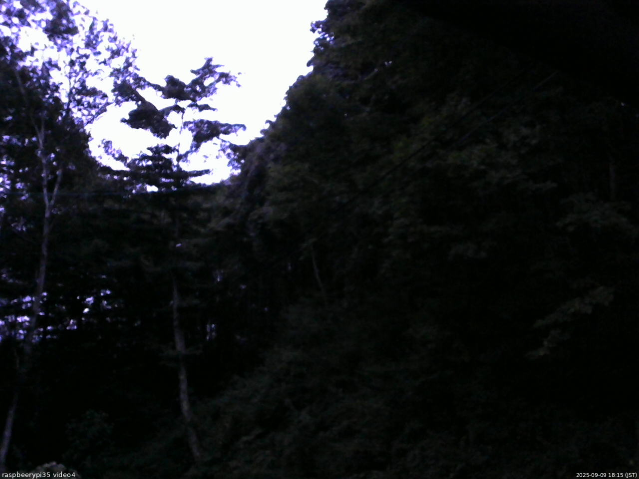 長野県菅平高原 ゆたか山荘 東側上空 2025/09/09 18:15