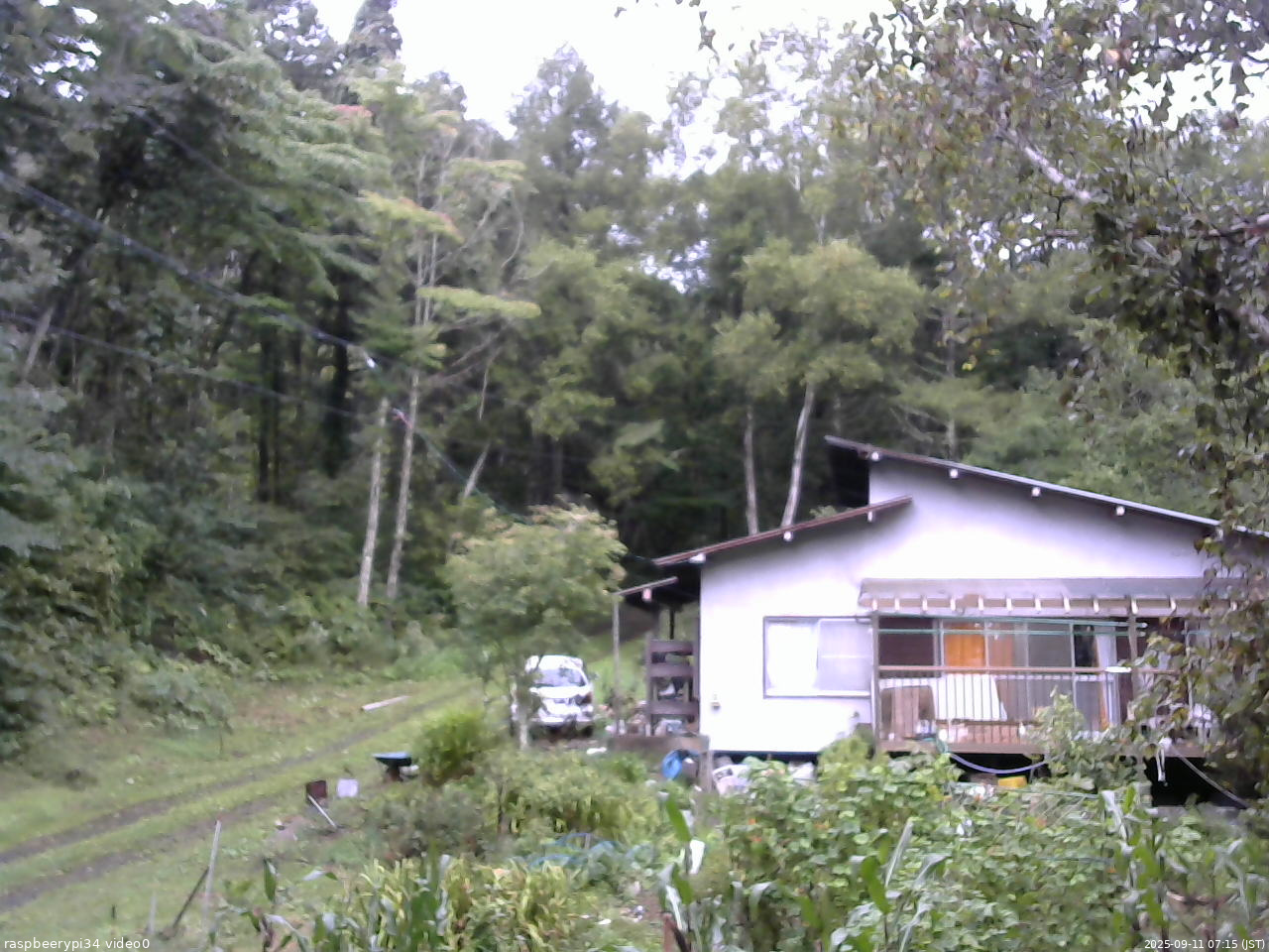 長野県菅平高原 ゆたか山荘 西側(坂上) 2025/09/11 07:15