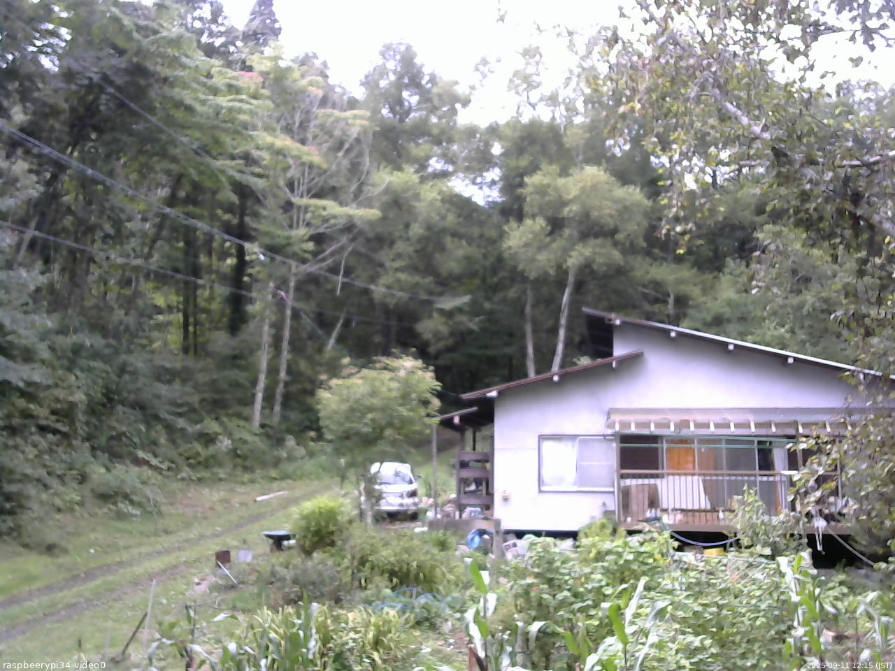 長野県菅平高原 ゆたか山荘 西側(坂上) 2025/09/11 12:15