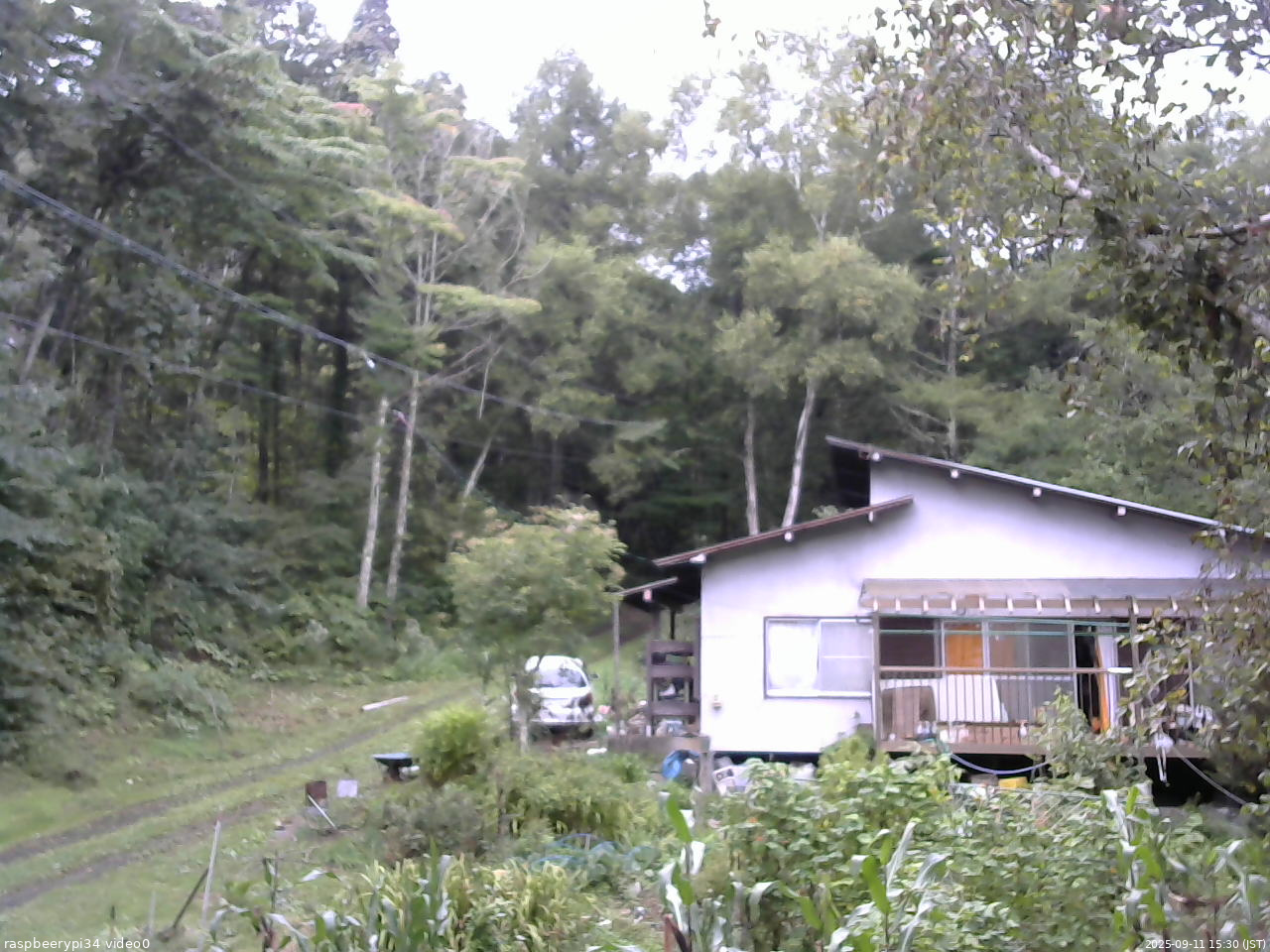 長野県菅平高原 ゆたか山荘 西側(坂上) 2025/09/11 15:30