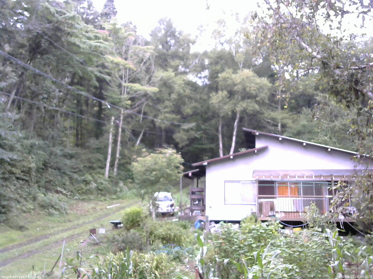長野県菅平高原 ゆたか山荘 西側(坂上) 2025/09/11 16:00