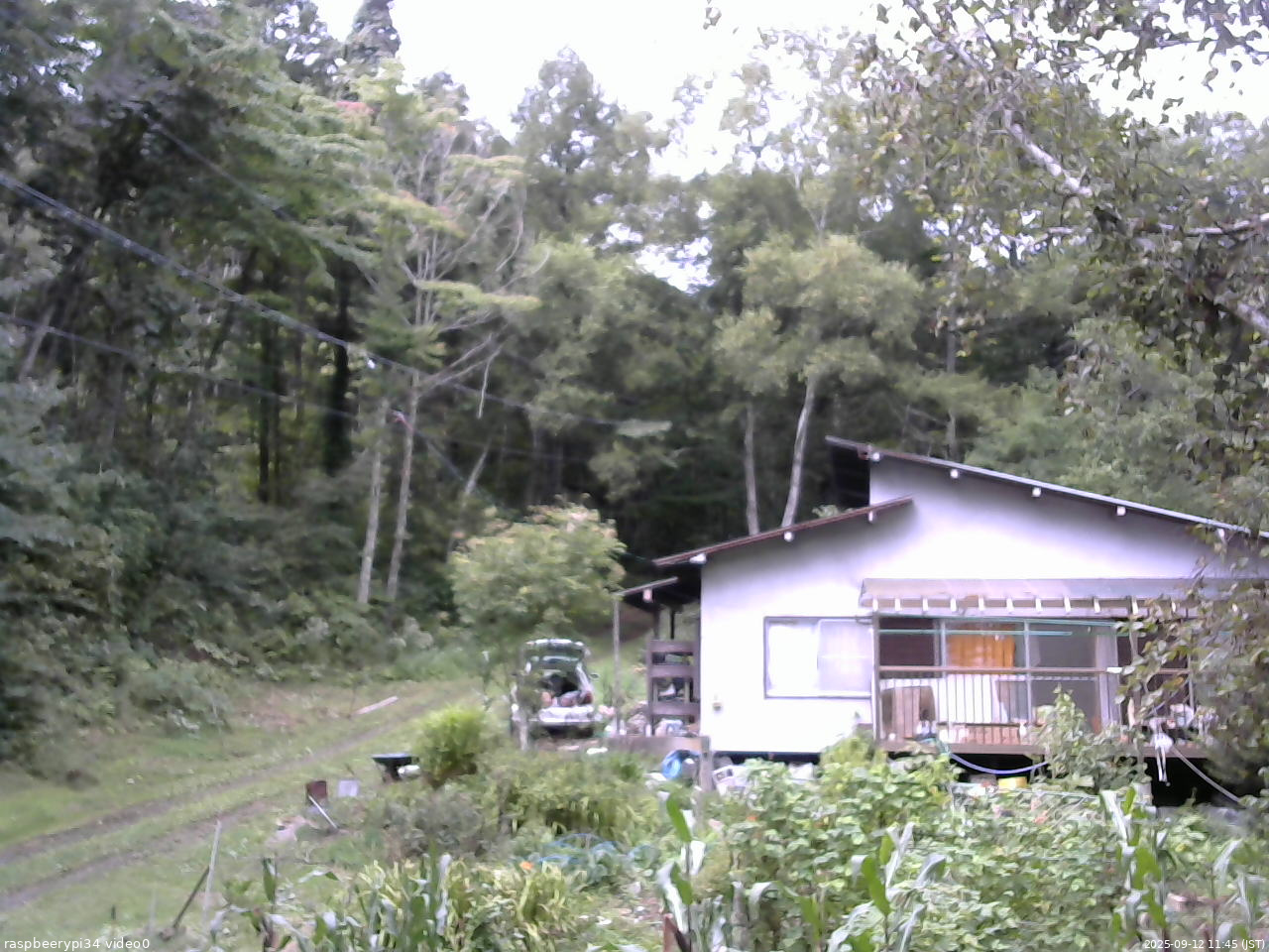 長野県菅平高原 ゆたか山荘 西側(坂上) 2025/09/12 11:45