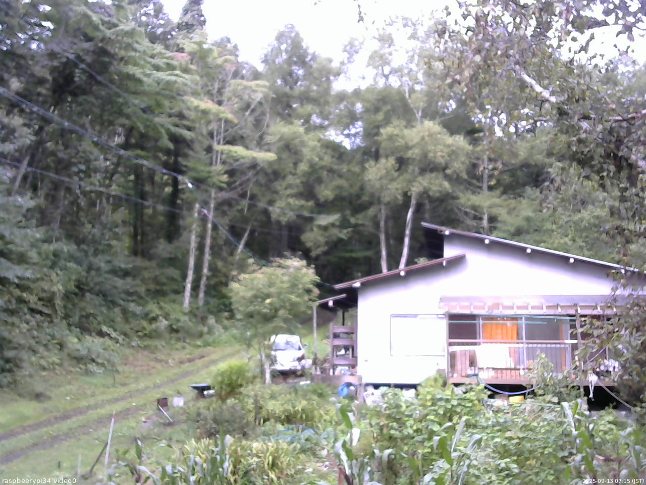 長野県菅平高原 ゆたか山荘 西側(坂上) 2025/09/13 07:15