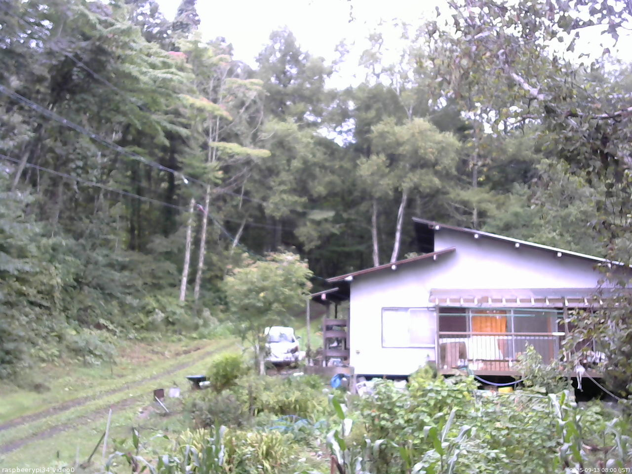 長野県菅平高原 ゆたか山荘 西側(坂上) 2025/09/13 08:00