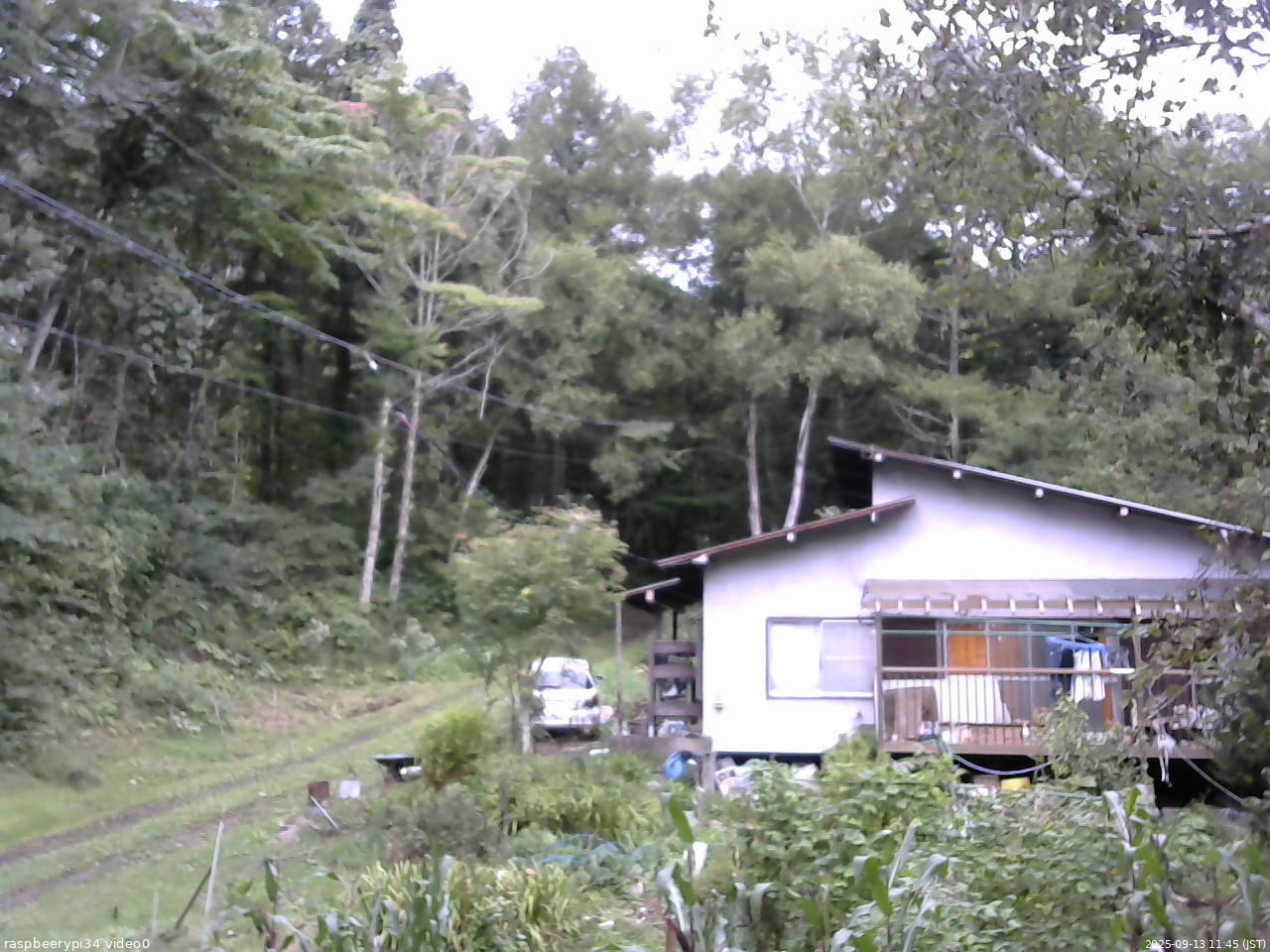 長野県菅平高原 ゆたか山荘 西側(坂上) 2025/09/13 11:45