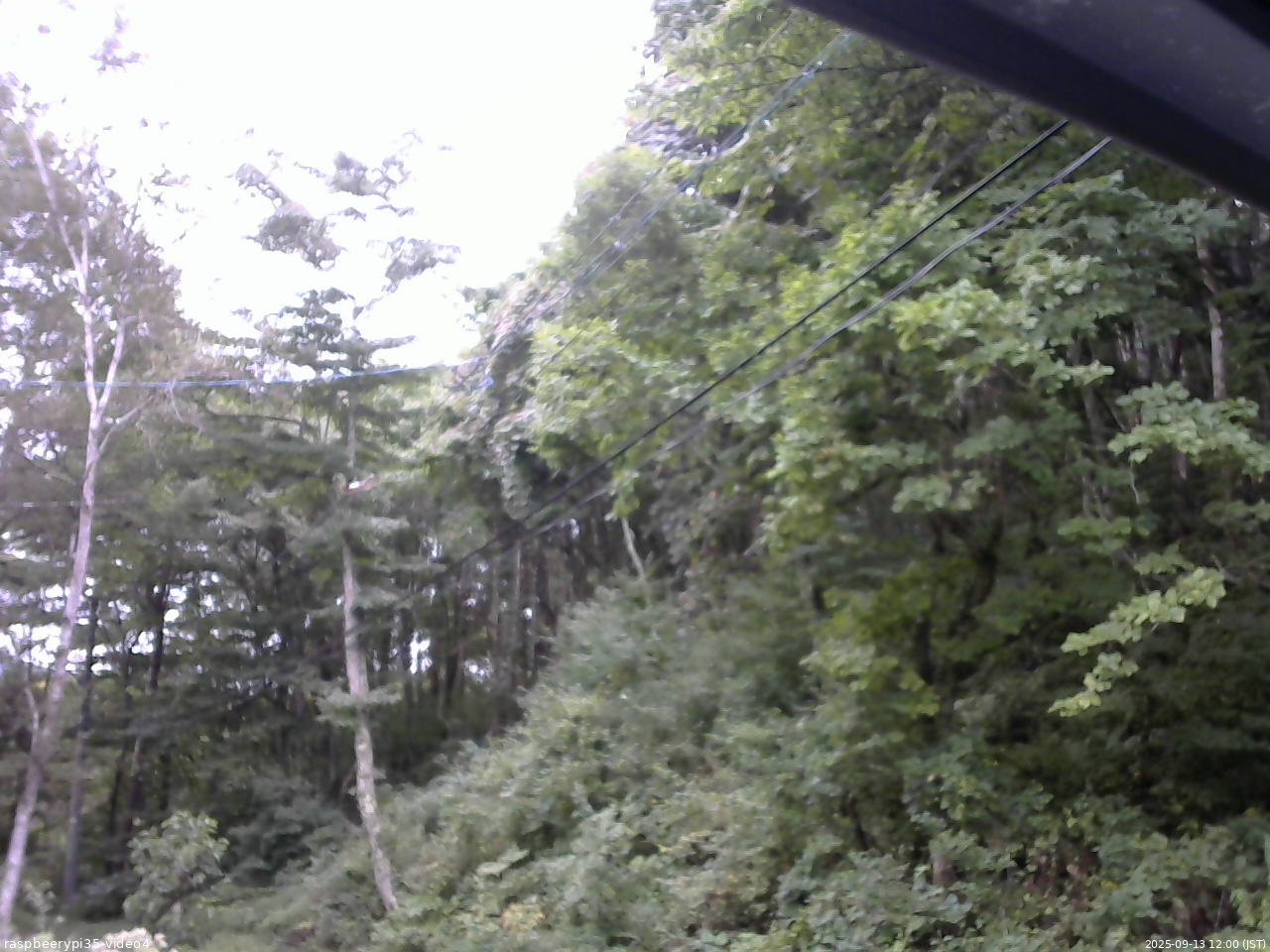 長野県菅平高原 ゆたか山荘 東側上空 2025/09/13 12:00