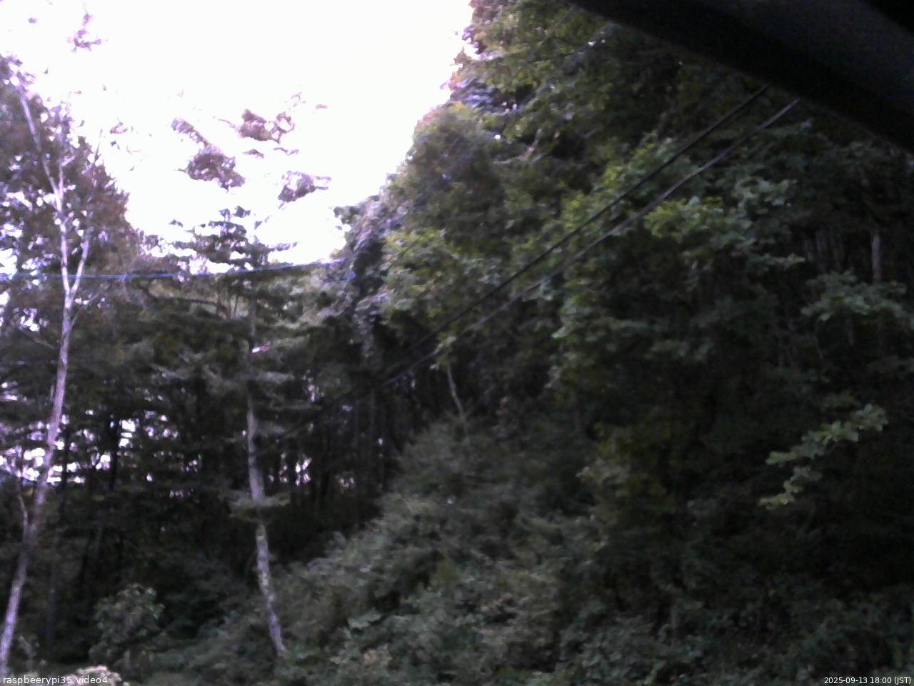長野県菅平高原 ゆたか山荘 東側上空 2025/09/13 18:00