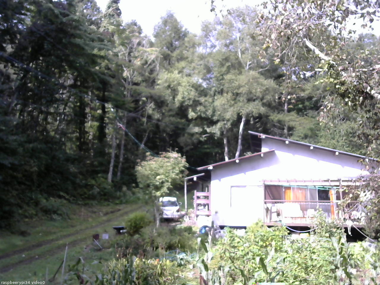 長野県菅平高原 ゆたか山荘 西側(坂上) 2025/09/15 09:00