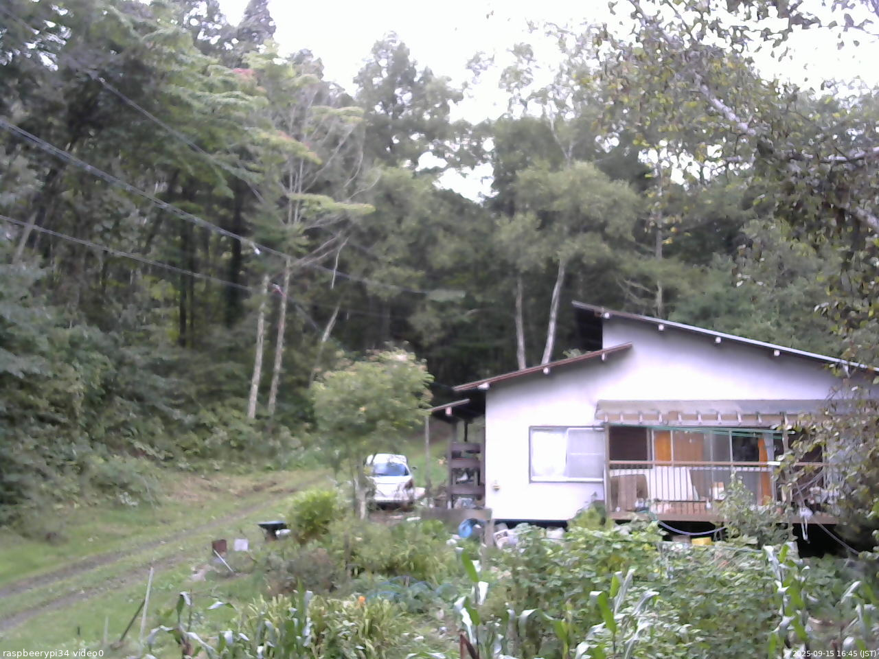 長野県菅平高原 ゆたか山荘 西側(坂上) 2025/09/15 16:45