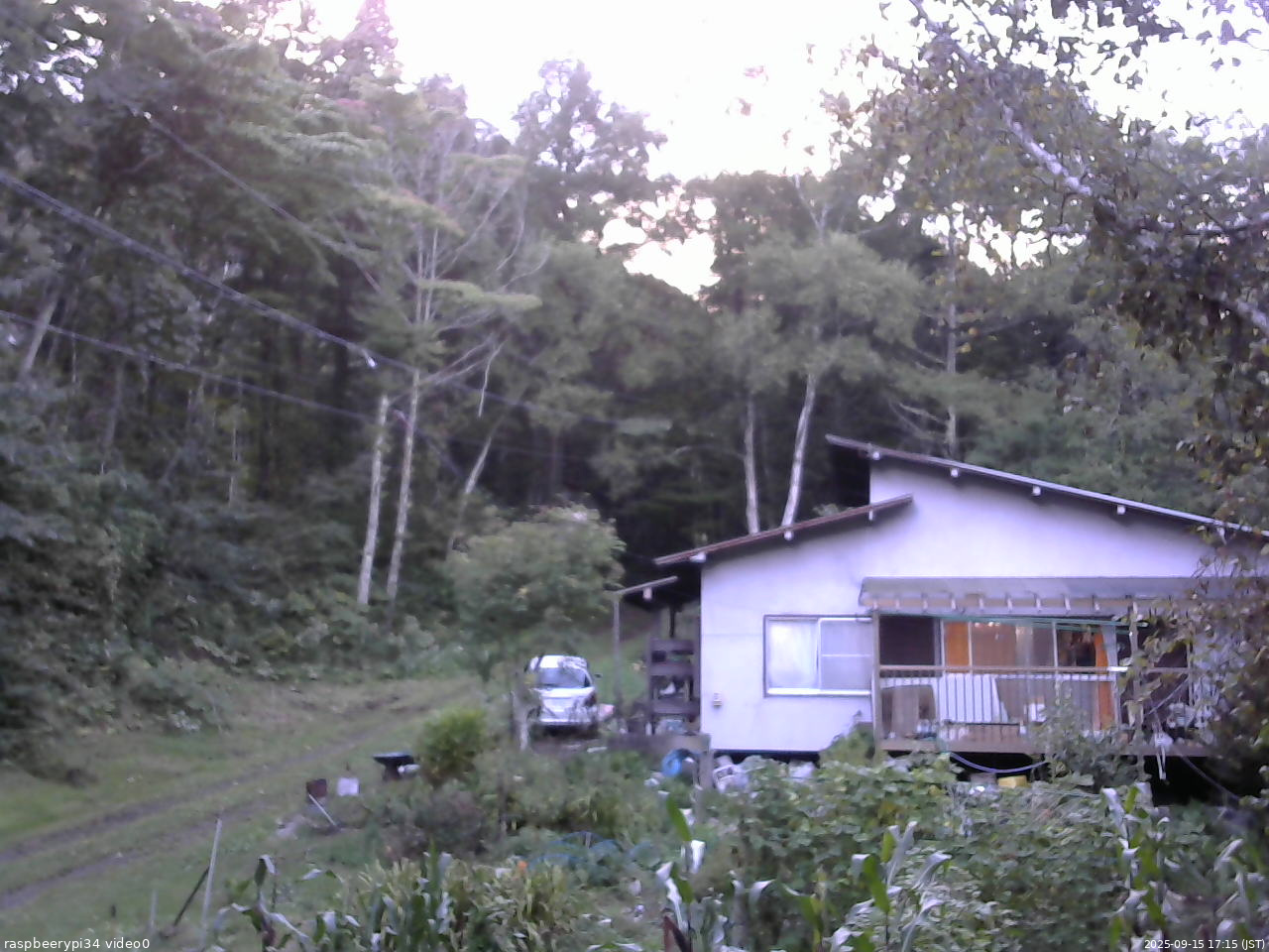 長野県菅平高原 ゆたか山荘 西側(坂上) 2025/09/15 17:15