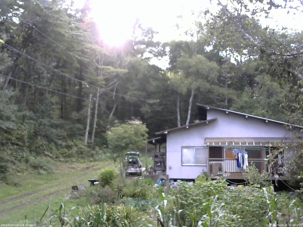 長野県菅平高原 ゆたか山荘 西側(坂上) 2025/09/16 16:00