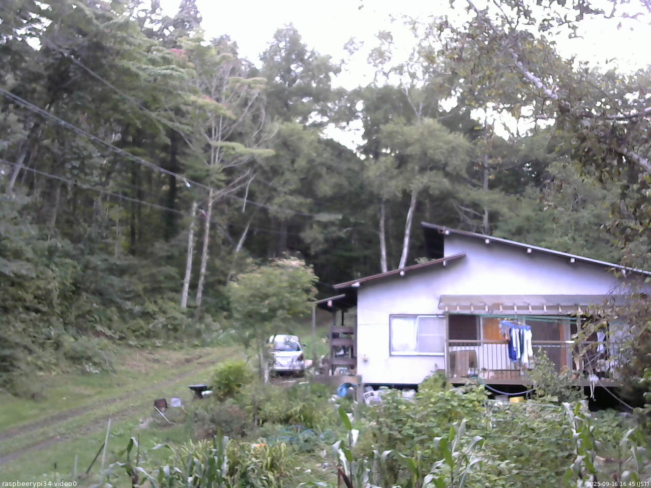長野県菅平高原 ゆたか山荘 西側(坂上) 2025/09/16 16:45