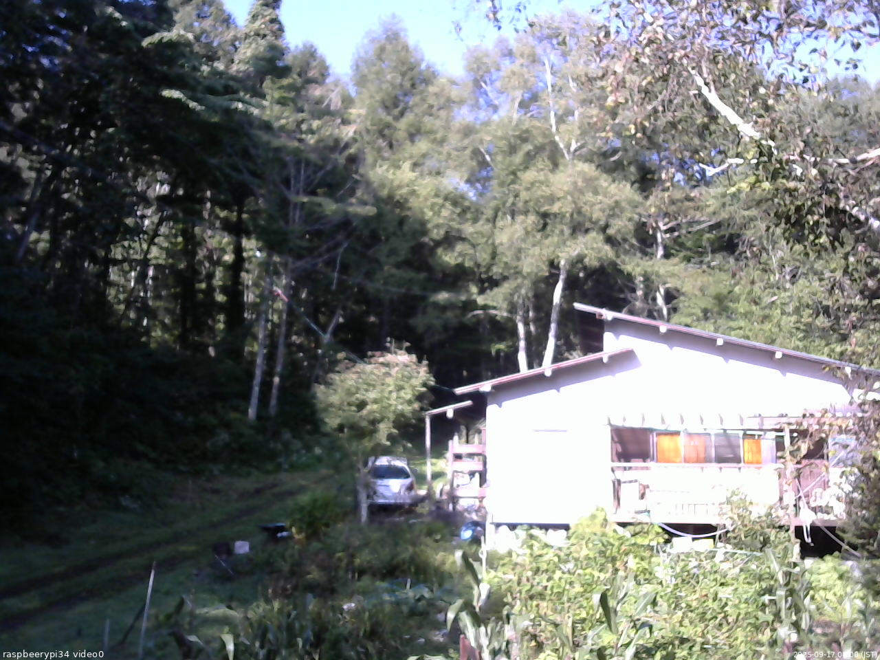 長野県菅平高原 ゆたか山荘 西側(坂上) 2025/09/17 08:00