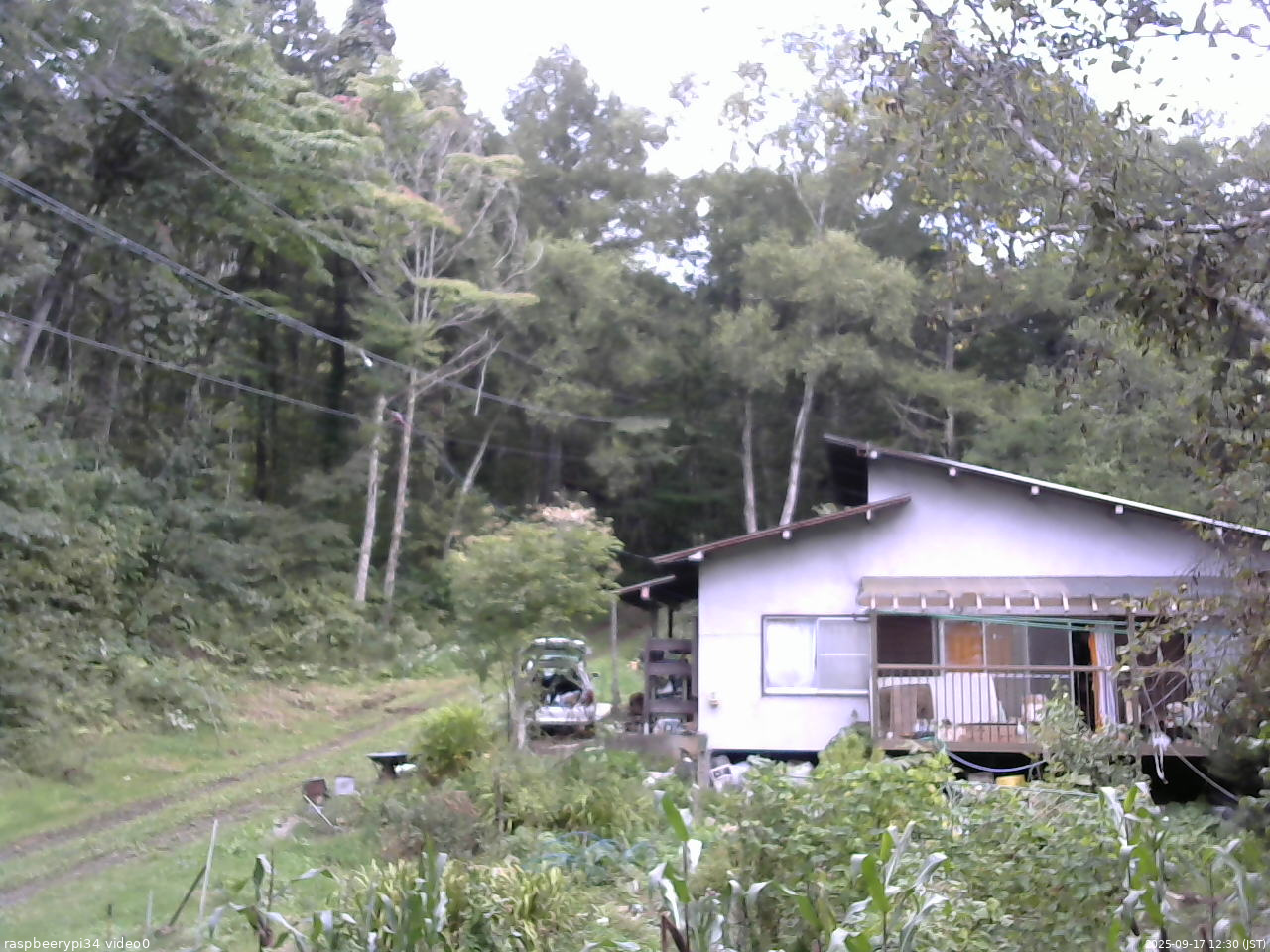 長野県菅平高原 ゆたか山荘 西側(坂上) 2025/09/17 12:30