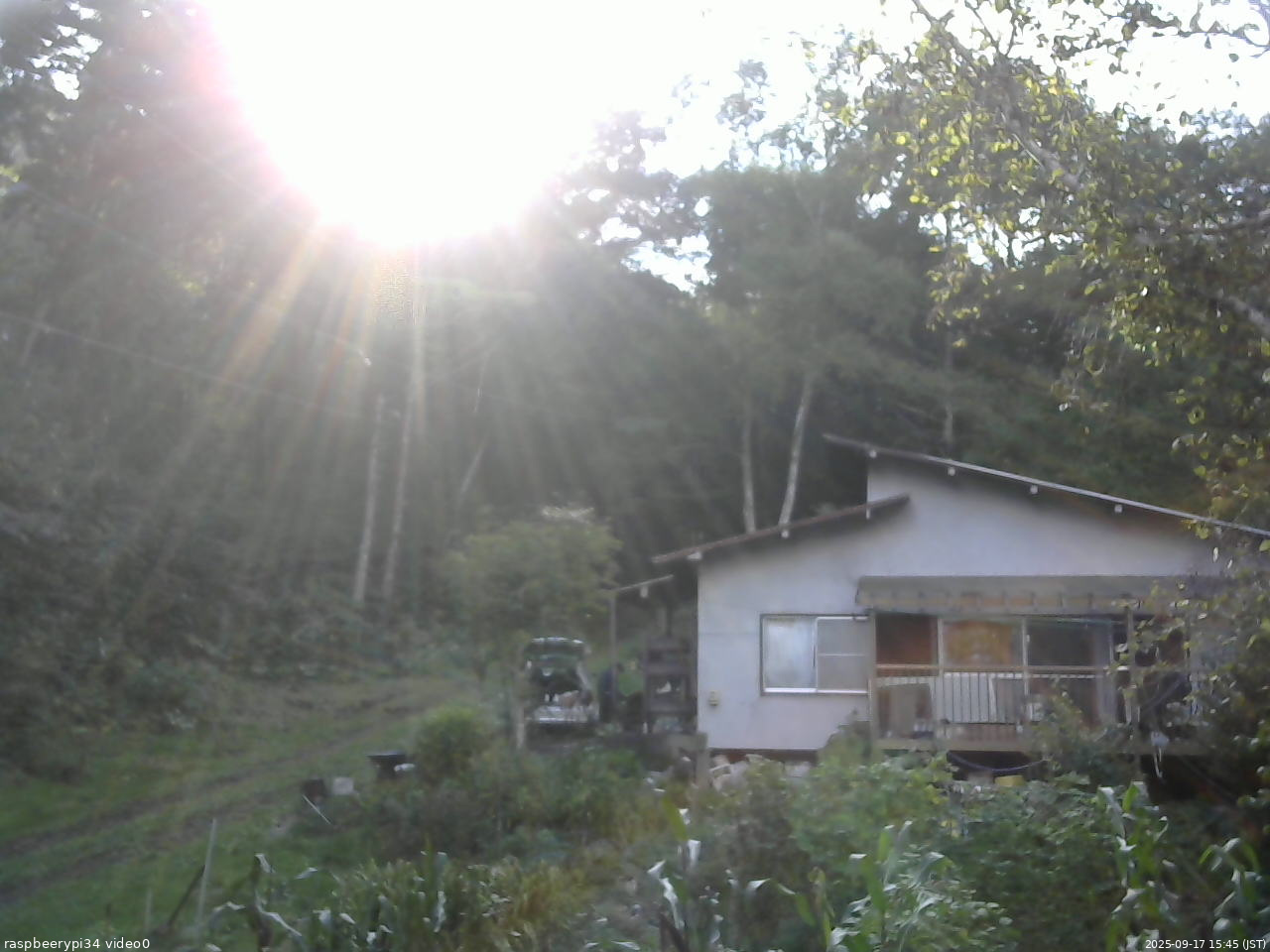 長野県菅平高原 ゆたか山荘 西側(坂上) 2025/09/17 15:45