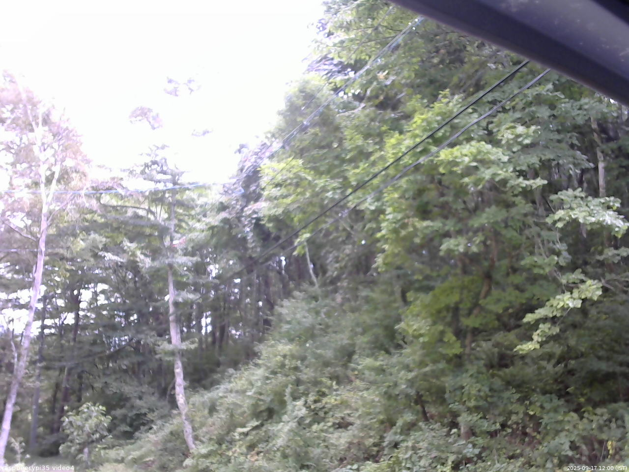 長野県菅平高原 ゆたか山荘 東側上空 2025/09/17 12:00