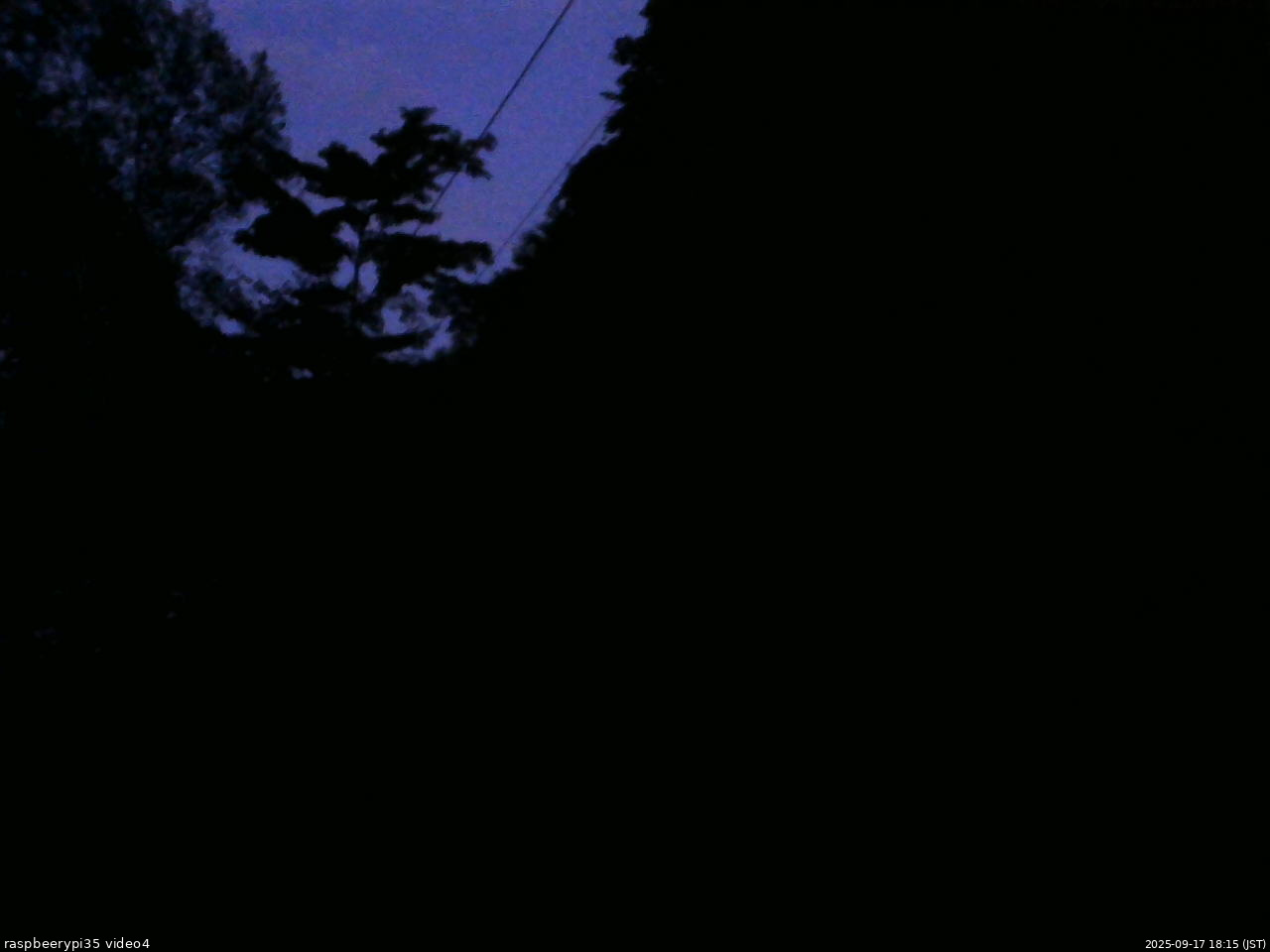 長野県菅平高原 ゆたか山荘 東側上空 2025/09/17 18:15