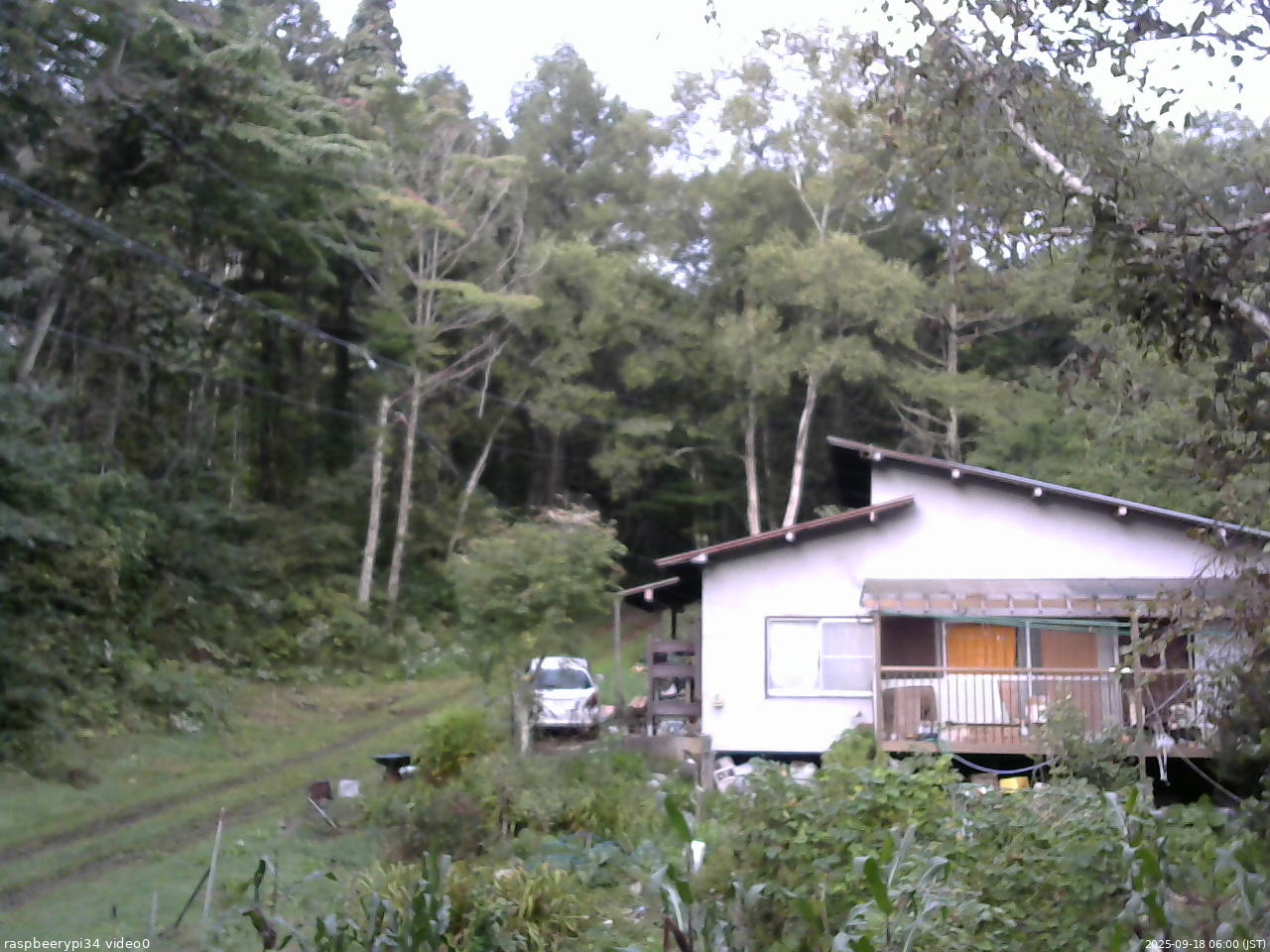 長野県菅平高原 ゆたか山荘 西側(坂上) 2025/09/18 06:00