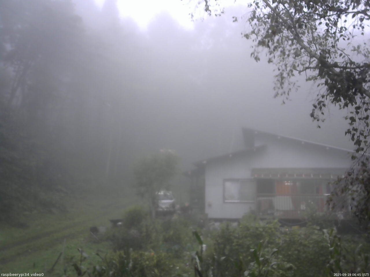 長野県菅平高原 ゆたか山荘 西側(坂上) 2025/09/19 06:45
