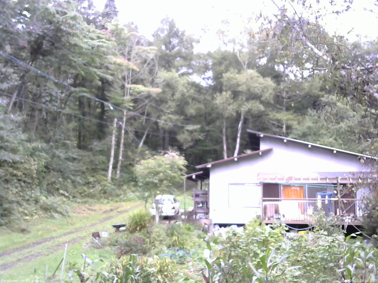 長野県菅平高原 ゆたか山荘 西側(坂上) 2025/09/21 08:00