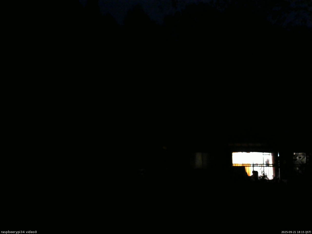 長野県菅平高原 ゆたか山荘 西側(坂上) 2025/09/21 18:15