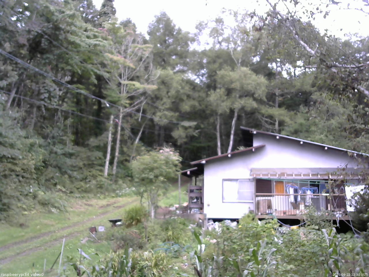 長野県菅平高原 ゆたか山荘 西側(坂上) 2025/09/22 12:30