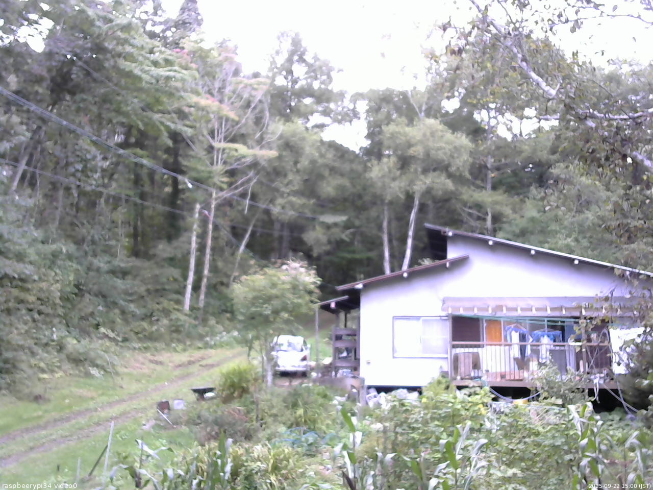 長野県菅平高原 ゆたか山荘 西側(坂上) 2025/09/22 15:00