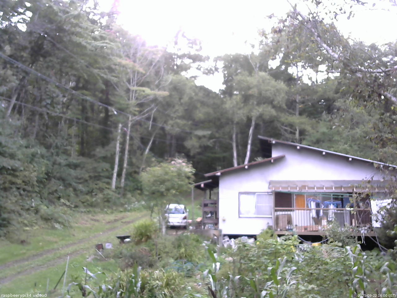 長野県菅平高原 ゆたか山荘 西側(坂上) 2025/09/22 16:00