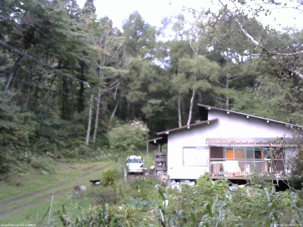 長野県菅平高原 ゆたか山荘 西側(坂上) 2025/09/23 08:00
