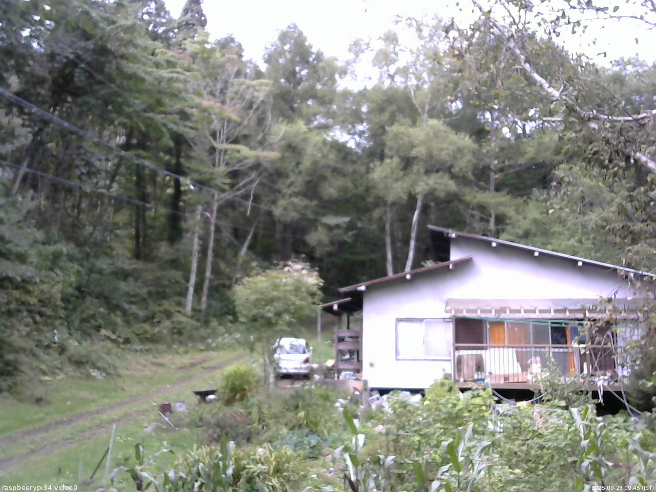 長野県菅平高原 ゆたか山荘 西側(坂上) 2025/09/23 09:45